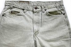 画像4: 90s USA製 Levi'sリーバイス 550 先染め カラーデニムパンツ ツートン グリーングレー w34 L30 (4)