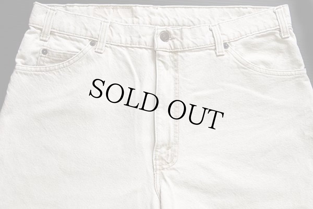 画像4: 90s USA製 Levi'sリーバイス 550 先染め カラーデニムパンツ ライトカーキ w36 L32 (4)