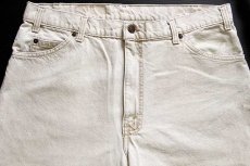 画像4: 90s USA製 Levi'sリーバイス 550 先染め カラーデニムパンツ ライトカーキ w36 L32 (4)