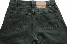 画像5: 90s USA製 Levi'sリーバイス 550 カラーデニムパンツ 後染め 深緑 w31 L30 (5)