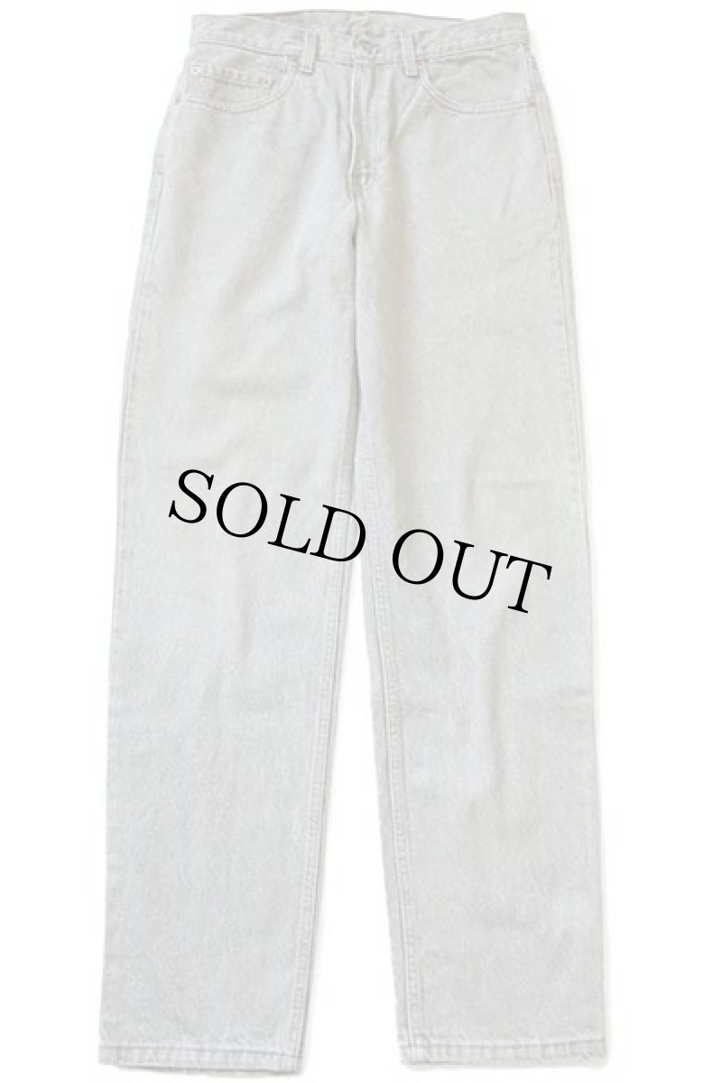 画像2: 90s USA製 Levi'sリーバイス 550 先染め カラーデニムパンツ グリーングレー w33 L34★D (2)