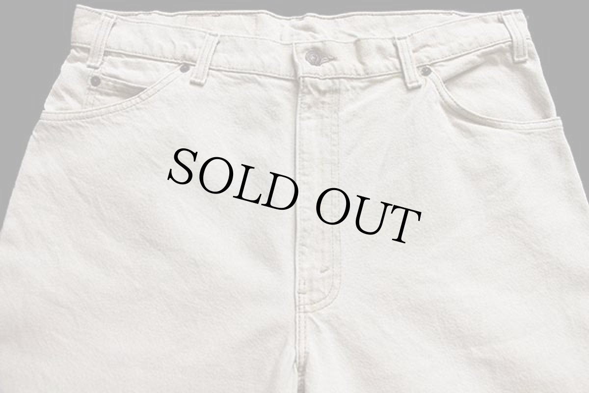 画像4: 90s USA製 Levi'sリーバイス 550 先染め カラーデニムパンツ ライトカーキ w36 L30 (4)