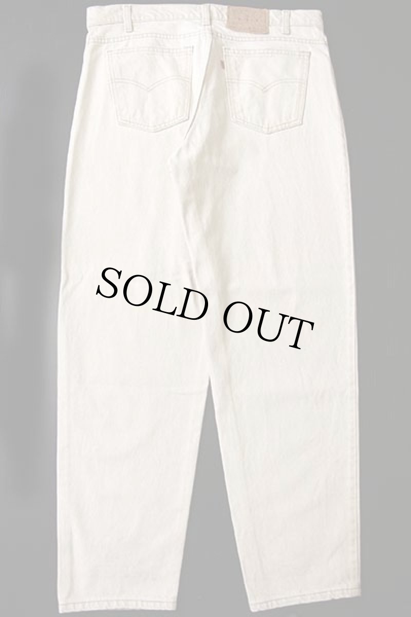 画像3: 90s USA製 Levi'sリーバイス 550 先染め カラーデニムパンツ ライトカーキ w36 L30 (3)