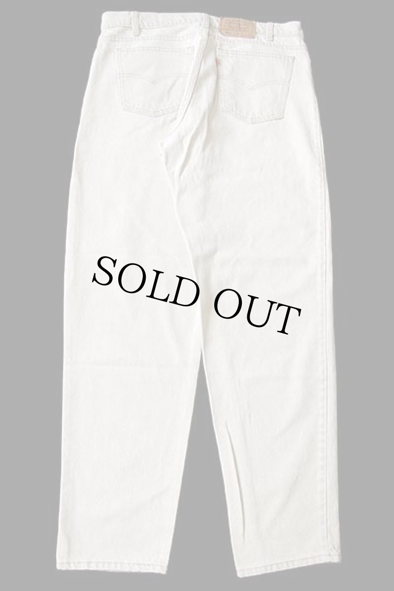 画像3: 90s USA製 Levi'sリーバイス 550 先染め カラーデニムパンツ ライトカーキ w36 L32 (3)