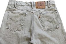 画像5: 90s USA製 Levi'sリーバイス 550 先染め カラーデニムパンツ グリーングレー w32 (5)