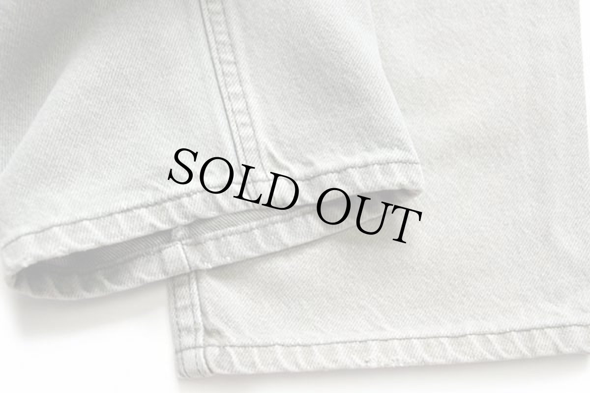 画像8: 90s USA製 Levi'sリーバイス 550 先染め カラーデニムパンツ ツートン グリーングレー w34 L30 (8)