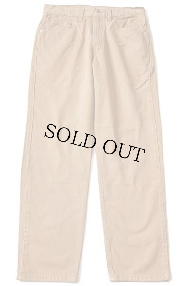 画像2: 00s USA製 Levi'sリーバイス 550 カラーデニムパンツ 後染め カーキ w32 L30 (2)