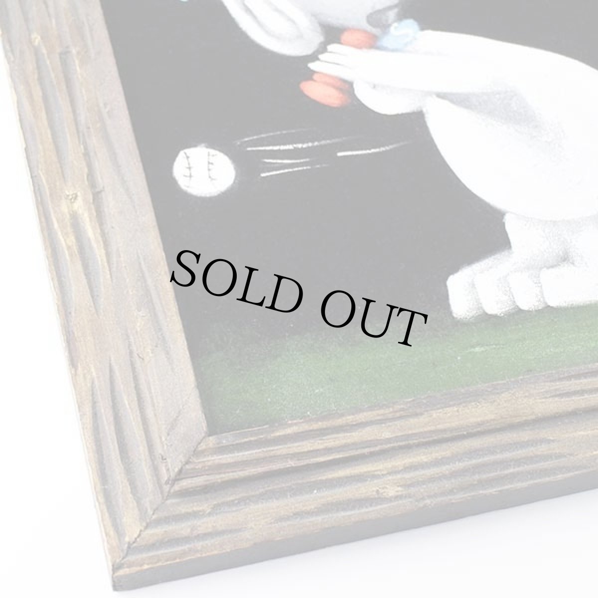 画像7: 70s スヌーピー STRIKE!! ベルベット ハンドペイント アート ウッドフレーム入り (7)