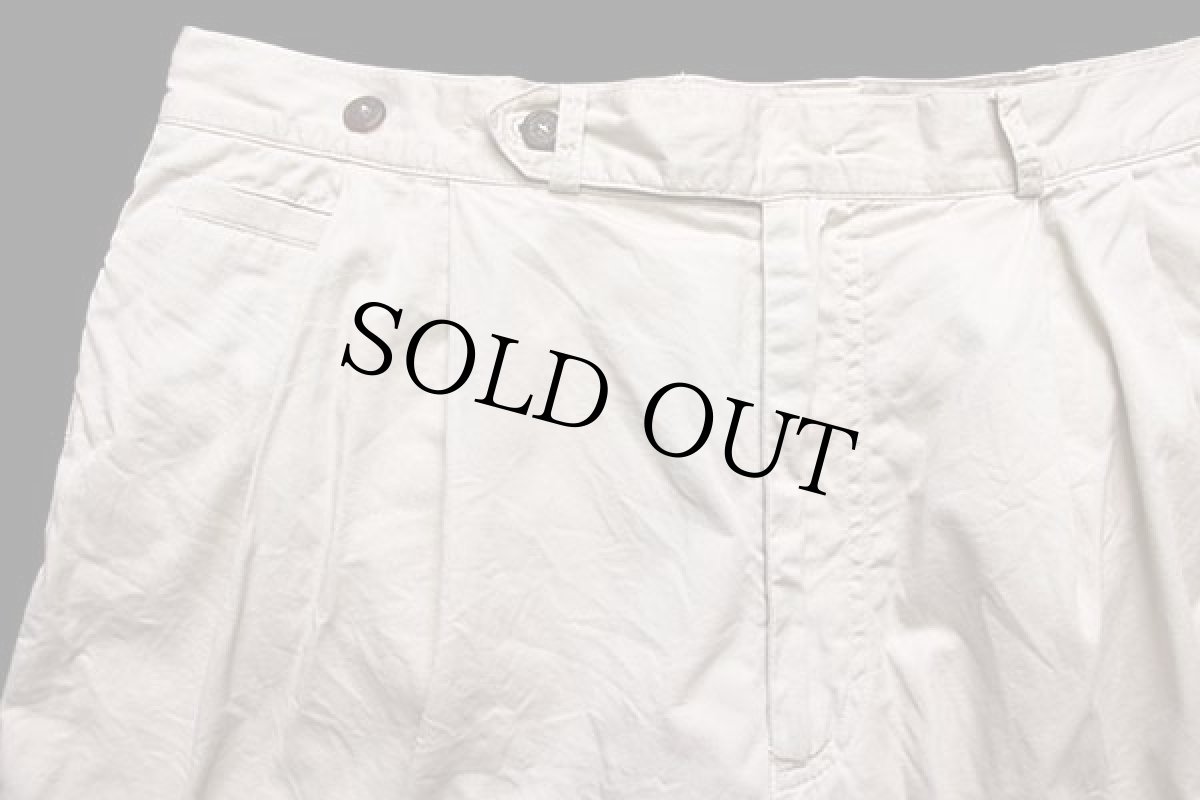 画像3: 90s ハンガリー製 Timberlandティンバーランド ツータック コットン ショートパンツ ライトベージュ 34★ショーツ (3)