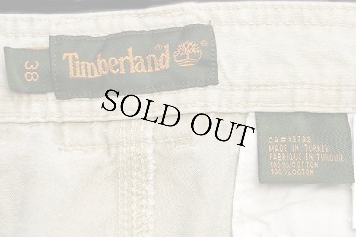 画像4: 00s トルコ製 Timberlandティンバーランド コットン カーゴ ショートパンツ グレーベージュ 38★ショーツ (4)