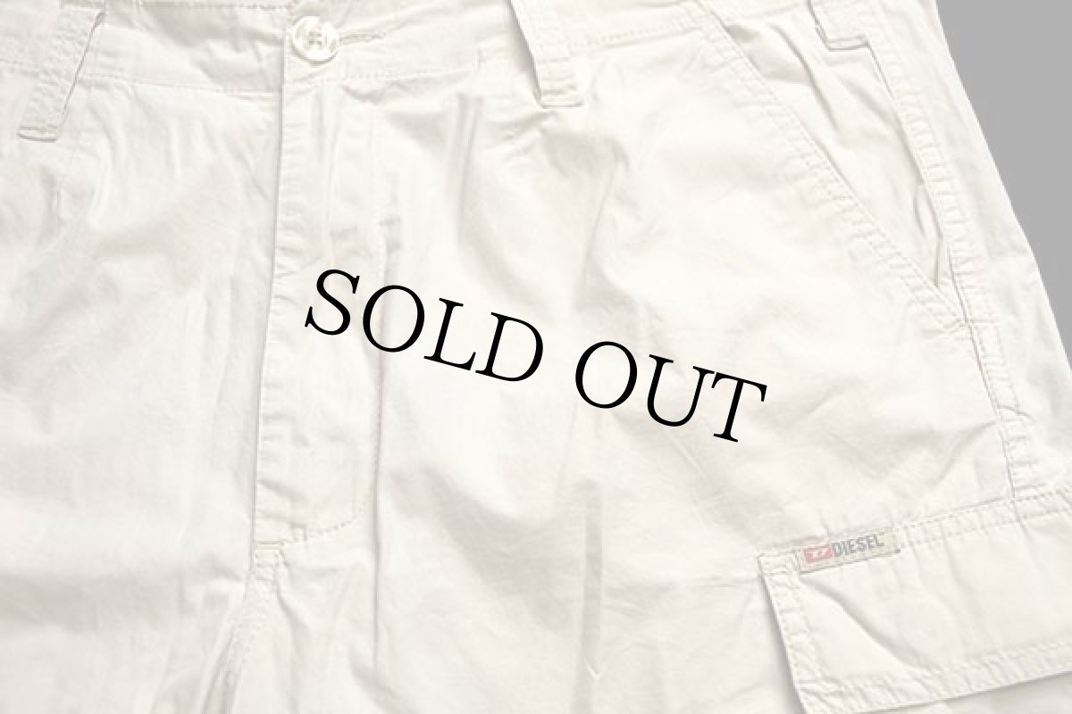 画像3: DIESELディーゼル コットンポプリン カーゴ ショートパンツ ベージュ 34★ショーツ (3)