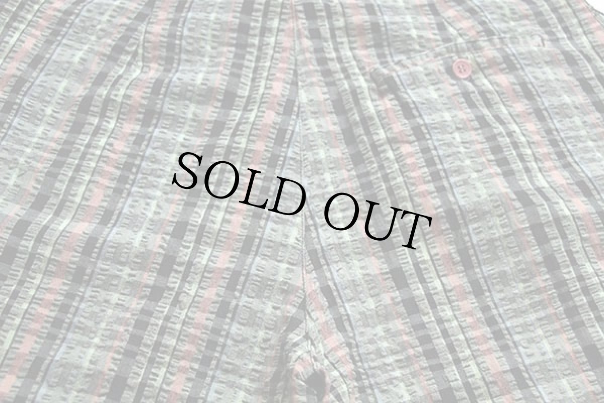 画像5: 90s COSI L'UOMO チェック ツータック コットン シアサッカー ショートパンツ 31★ショーツ (5)