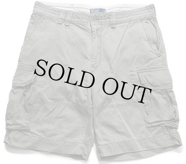 ポロ ラルフローレン USED加工 コットン カーゴ ショートパンツ