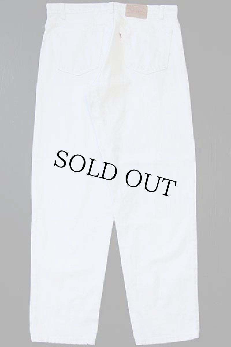 画像3: 90s USA製 Levi'sリーバイス 550 ホワイト デニムパンツ w36 L30 (3)