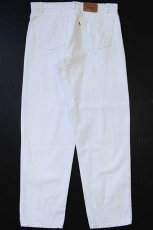 画像3: 90s USA製 Levi'sリーバイス 550 ホワイト デニムパンツ w36 L30 (3)