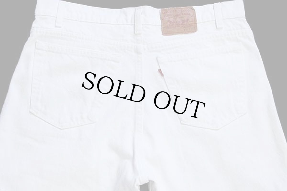 画像5: 90s USA製 Levi'sリーバイス 550 ホワイト デニムパンツ w36 L30 (5)