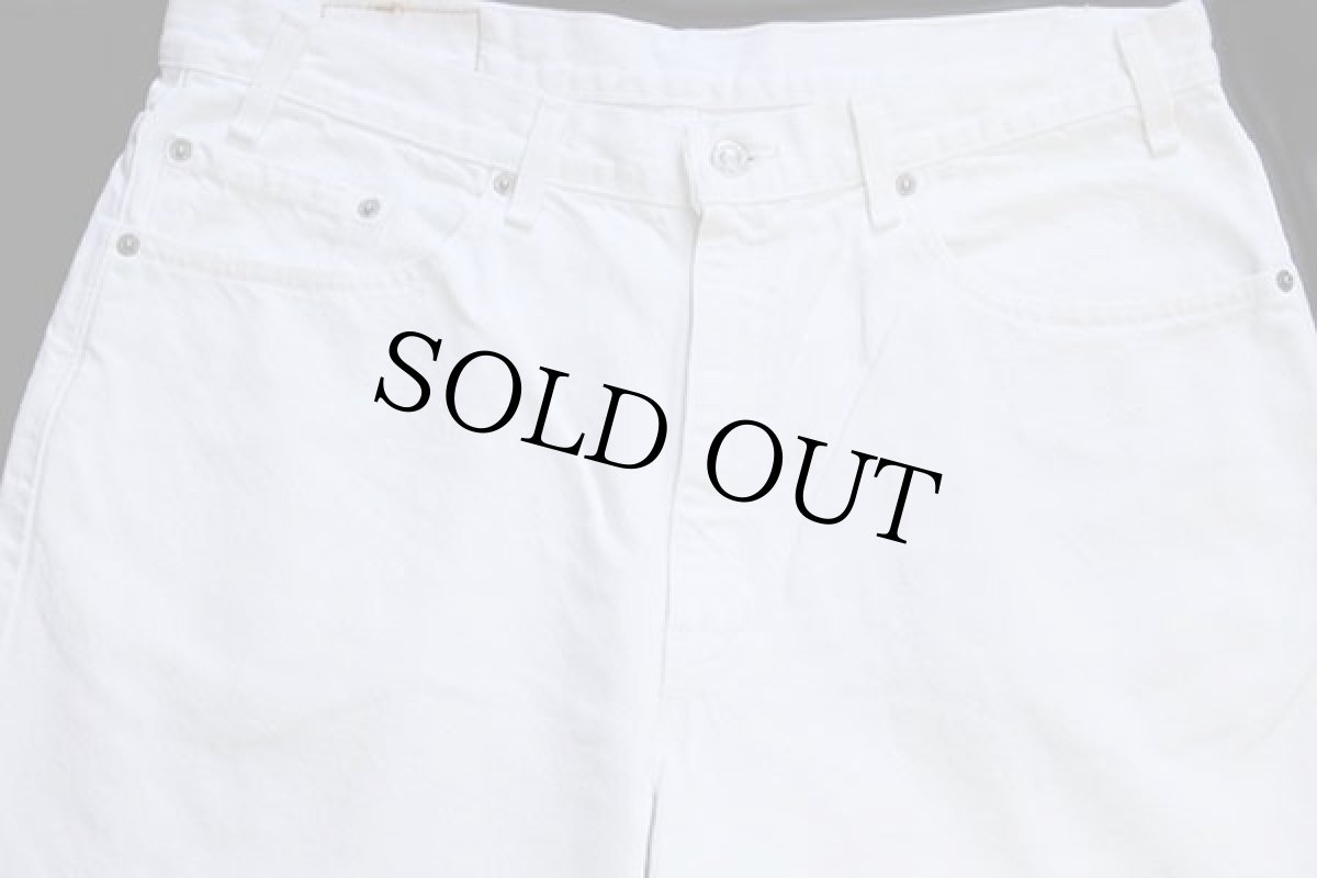 画像4: 00s USA製 Levi'sリーバイス 550 ホワイト デニムパンツ w38 L30 (4)
