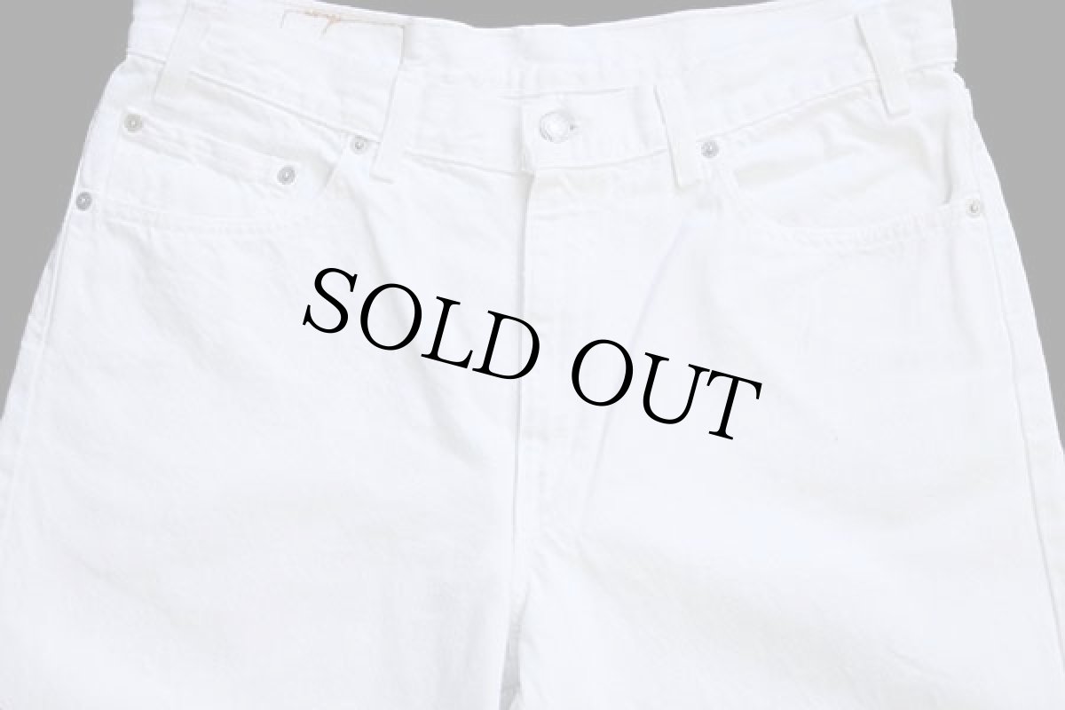 画像4: 00s USA製 Levi'sリーバイス 550 ホワイト デニムパンツ w36 L34 (4)