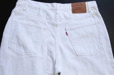 画像5: 00s USA製 Levi'sリーバイス 550 ホワイト デニムパンツ w38 L30 (5)