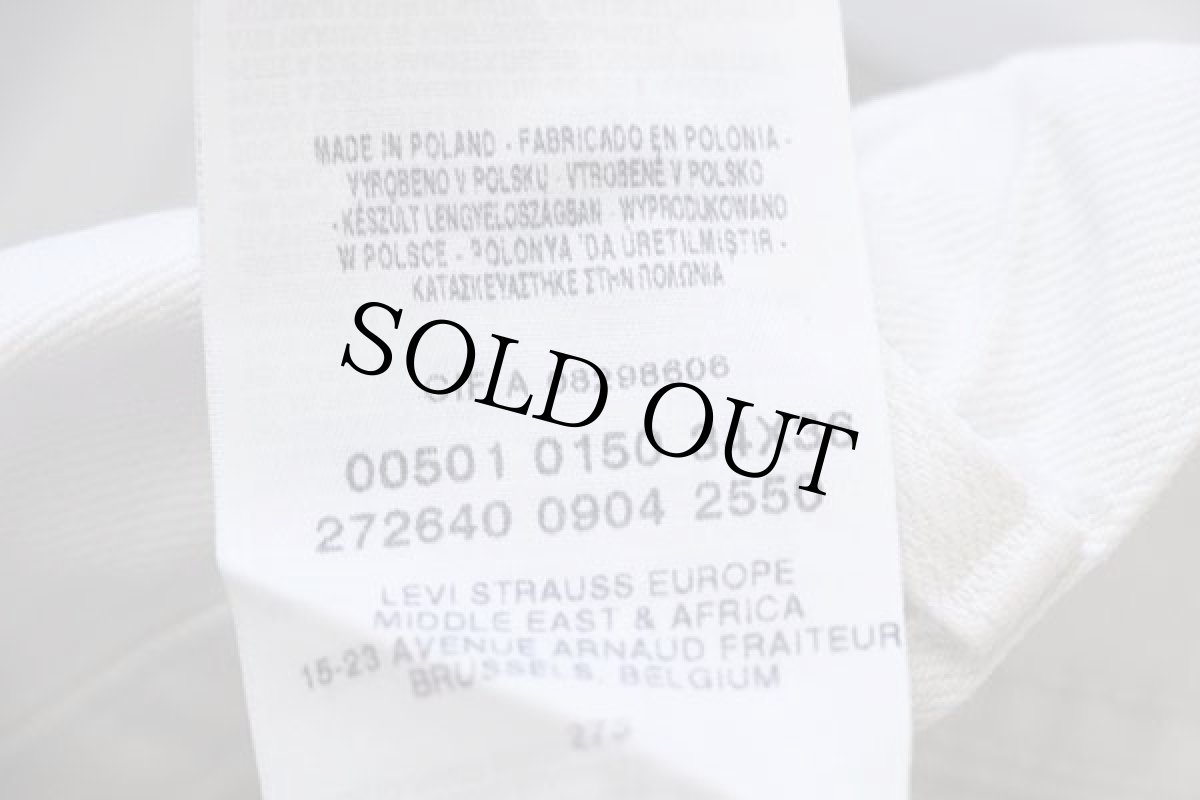 画像6: 00s ポーランド製 Levi'sリーバイス 501 ホワイト デニムパンツ w34★ユーロ (6)