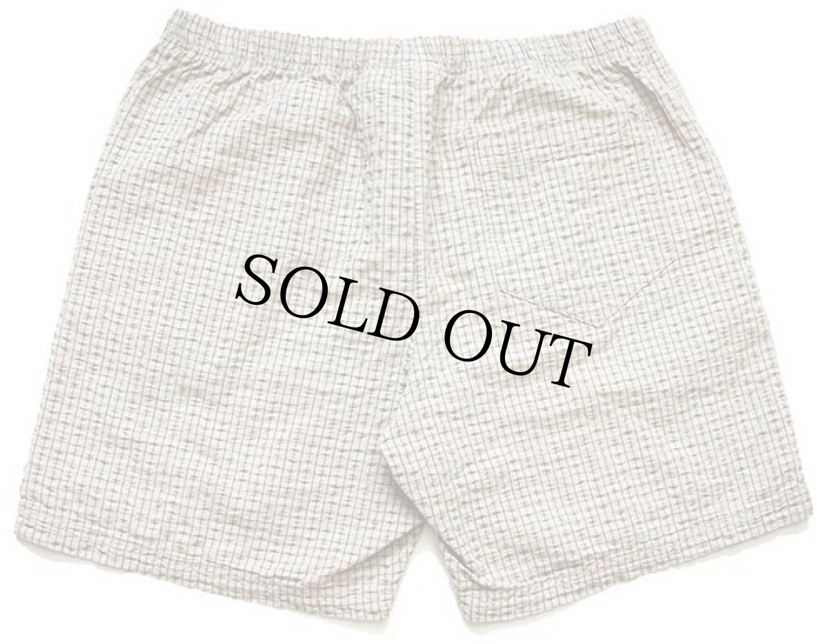 画像2: 00s NIKEナイキ チェック コットン シアサッカー ショートパンツ ベージュ L★ショーツ (2)