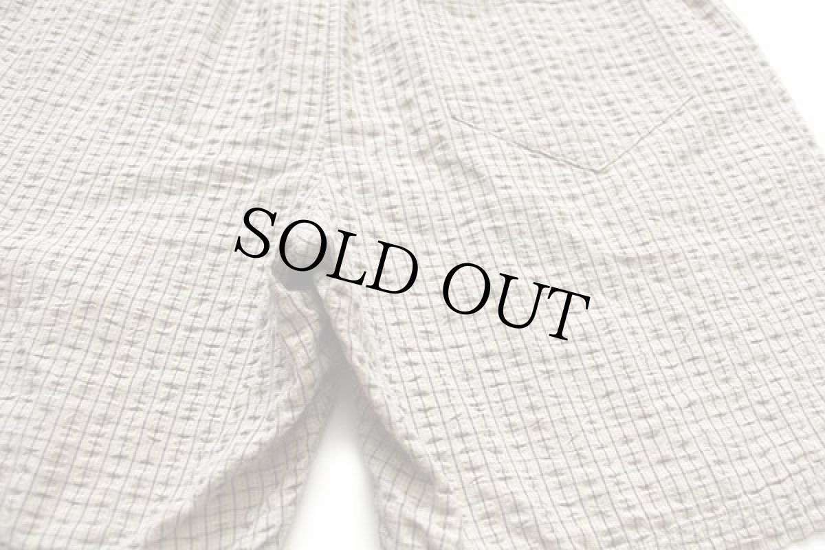 画像5: 00s NIKEナイキ チェック コットン シアサッカー ショートパンツ ベージュ L★ショーツ (5)