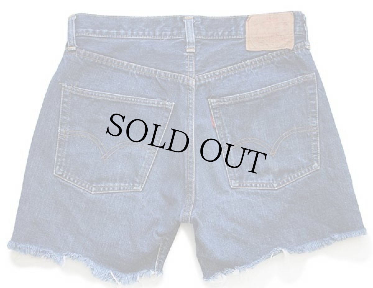 画像2: 70s USA製 Levi'sリーバイス 501 シングル 66前期 カットオフ デニム ショートパンツ w32★ショーツ (2)