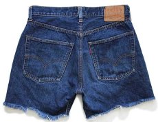 画像2: 70s USA製 Levi'sリーバイス 501 シングル 66前期 カットオフ デニム ショートパンツ w32★ショーツ (2)