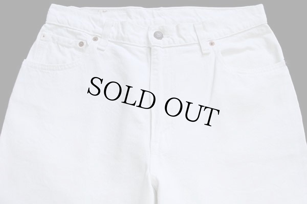 画像4: 90s カナダ製 Levi'sリーバイス 550 ホワイト デニムパンツ w31 (4)