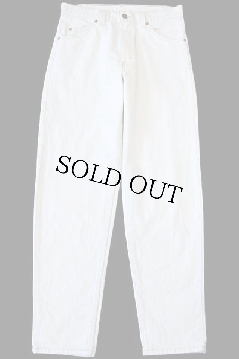 画像2: 90s USA製 Levi'sリーバイス 550 カラーデニムパンツ 生成り w30 L30 (2)