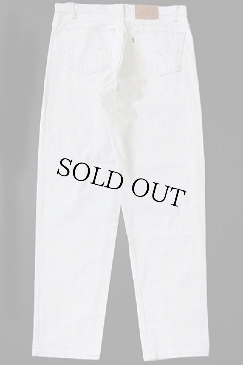 画像3: 90s USA製 Levi'sリーバイス 550 カラーデニムパンツ 生成り w36 L32 (3)