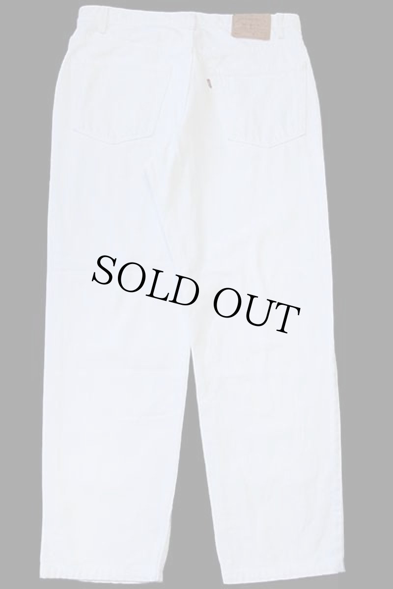 画像3: 00s USA製 Levi'sリーバイス 550 ホワイト デニムパンツ w38 L30 (3)