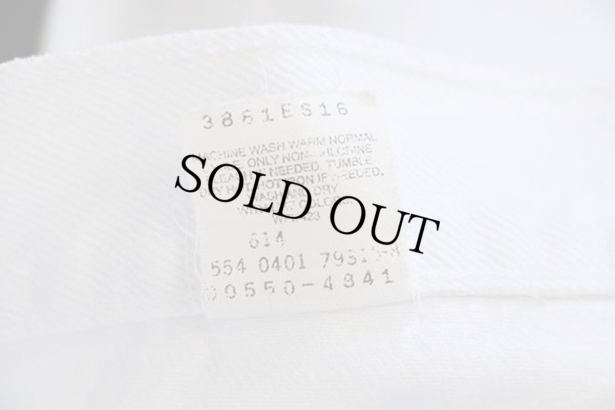 画像7: 00s USA製 Levi'sリーバイス 550 ホワイト デニムパンツ w36 L34 (7)