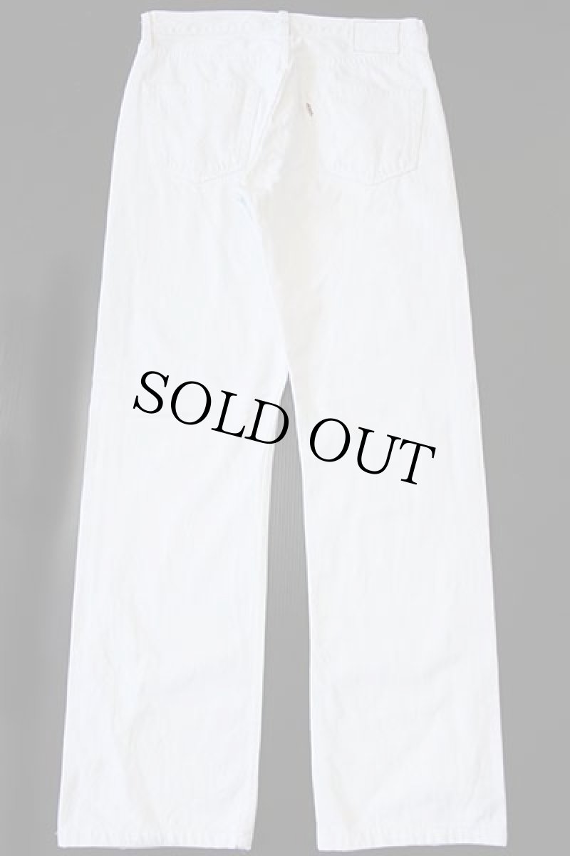 画像3: 00s ポーランド製 Levi'sリーバイス 501 ホワイト デニムパンツ w34★ユーロ (3)