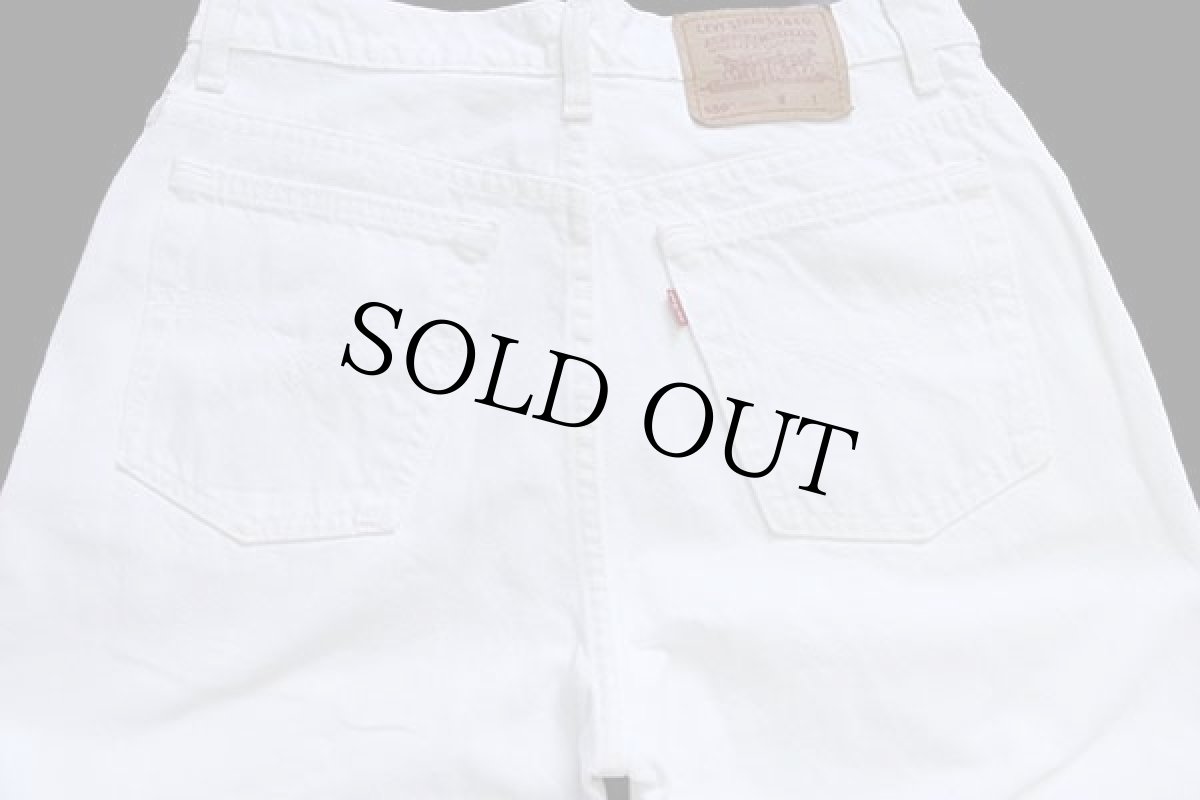 画像5: 90s カナダ製 Levi'sリーバイス 550 ホワイト デニムパンツ w31 (5)