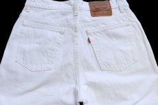 画像5: 90s カナダ製 Levi'sリーバイス 550 ホワイト デニムパンツ w31 (5)