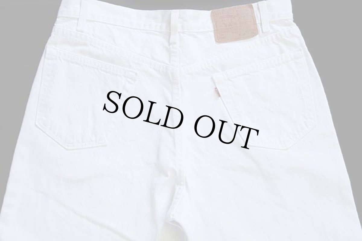 画像5: 00s USA製 Levi'sリーバイス 550 ホワイト デニムパンツ w36 L34 (5)