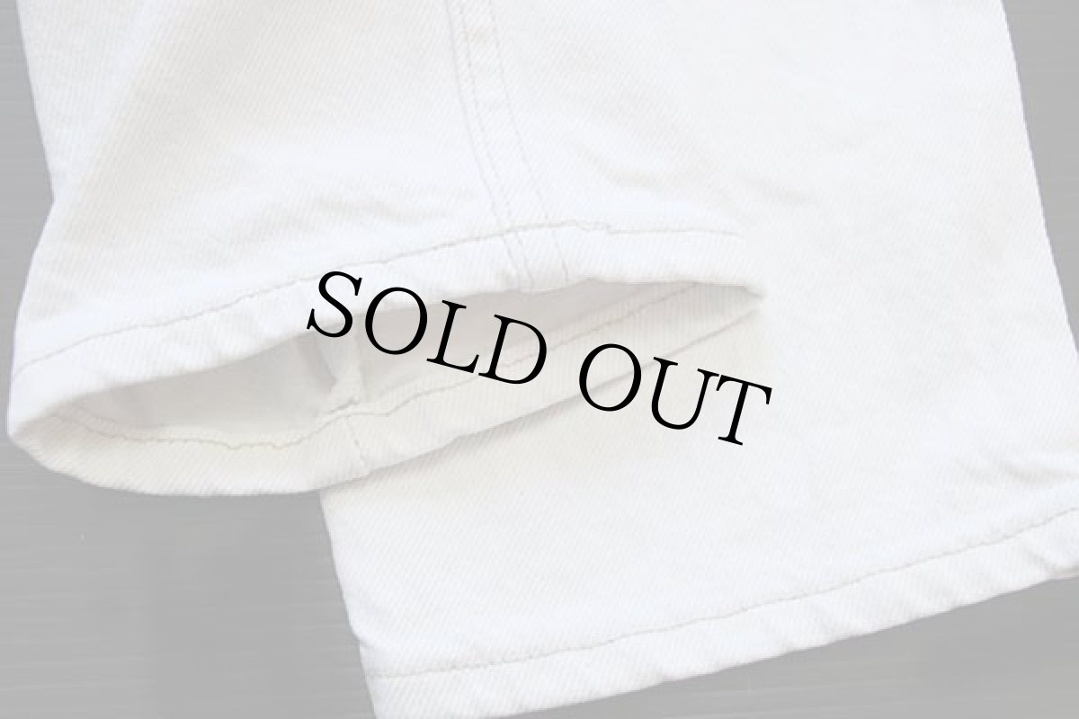 画像8: 90s USA製 Levi'sリーバイス 550 カラーデニムパンツ 生成り w30 L30 (8)