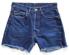 画像1: 70s USA製 Levi'sリーバイス 501 シングル 66前期 カットオフ デニム ショートパンツ w32★ショーツ (1)