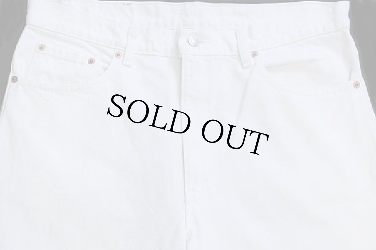 画像4: 90s USA製 Levi'sリーバイス 550 ホワイト デニムパンツ w36 L30 (4)