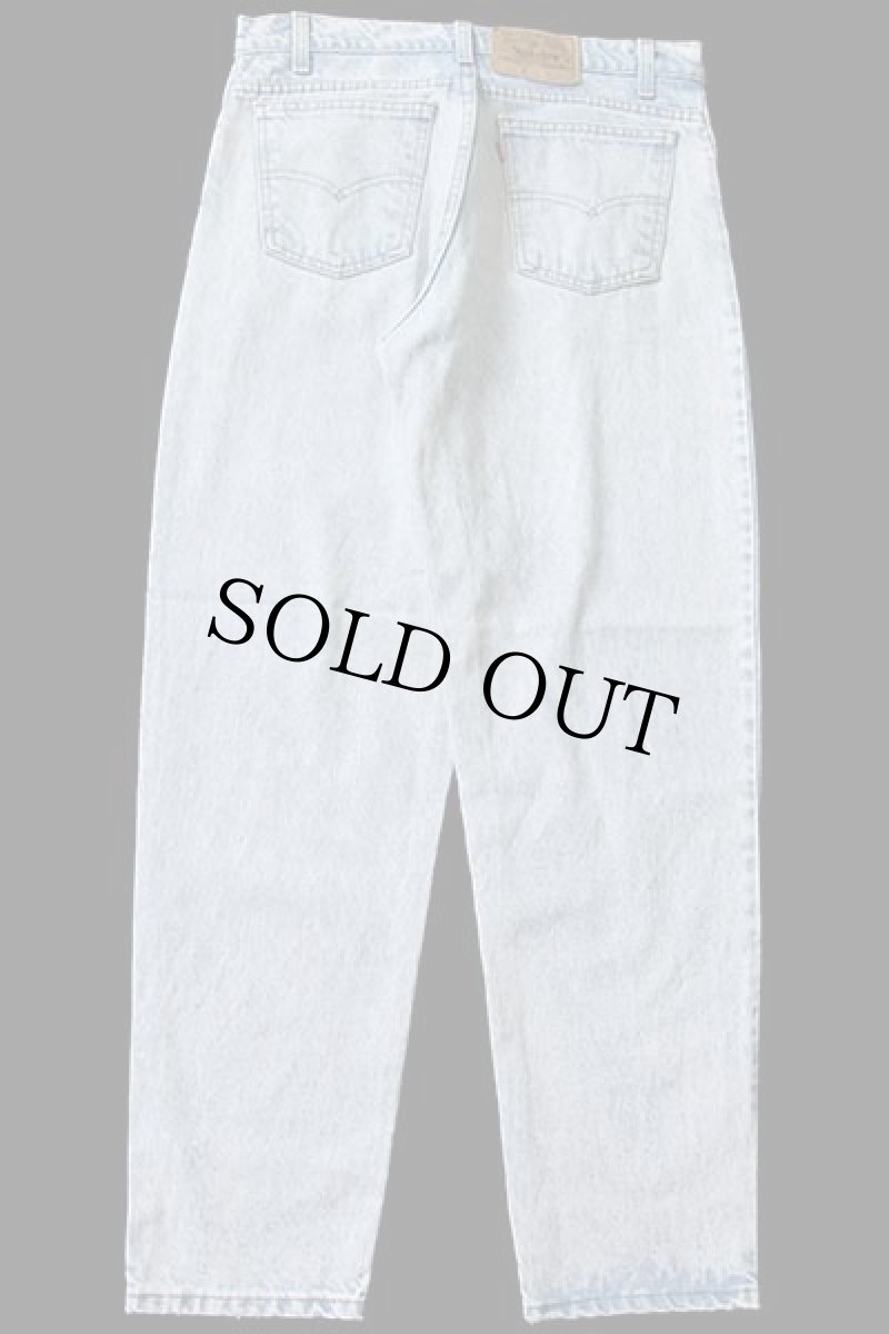 画像3: 90s USA製 Levi'sリーバイス 550 ケミカルウォッシュ デニムパンツ w33 L30★197 アシッド (3)