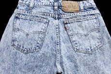 画像5: 90s USA製 Levi'sリーバイス 550 ケミカルウォッシュ デニムパンツ w30 L30★198 アシッド (5)