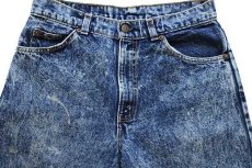 画像4: 80s USA製 Levi'sリーバイス 550 ケミカルウォッシュ デニムパンツ w31 L30★アシッド (4)