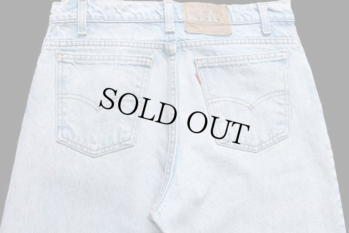 画像5: 90s USA製 Levi'sリーバイス 550 ケミカルウォッシュ デニムパンツ w33 L30★197 アシッド (5)