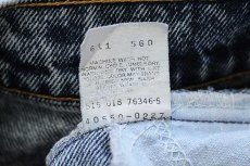 画像7: 80s USA製 Levi'sリーバイス 550 ケミカルウォッシュ デニムパンツ w31 L30★アシッド (7)