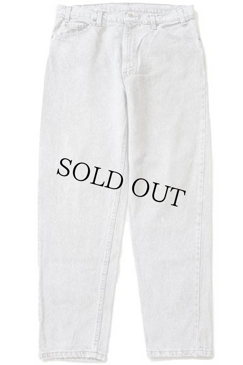 画像2: 80s USA製 Levi'sリーバイス 550 ケミカルウォッシュ グレー デニムパンツ w36 L30★アシッド (2)