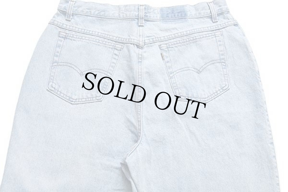 画像5: 90s USA製 Levi'sリーバイス 902 デニムパンツ アイスブルー 18 (5)