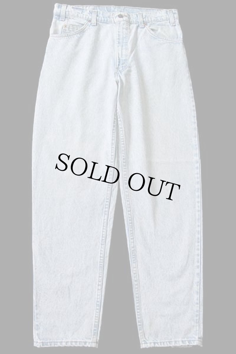 画像2: 90s USA製 Levi'sリーバイス 550 ケミカルウォッシュ デニムパンツ w33 L30★197 アシッド (2)