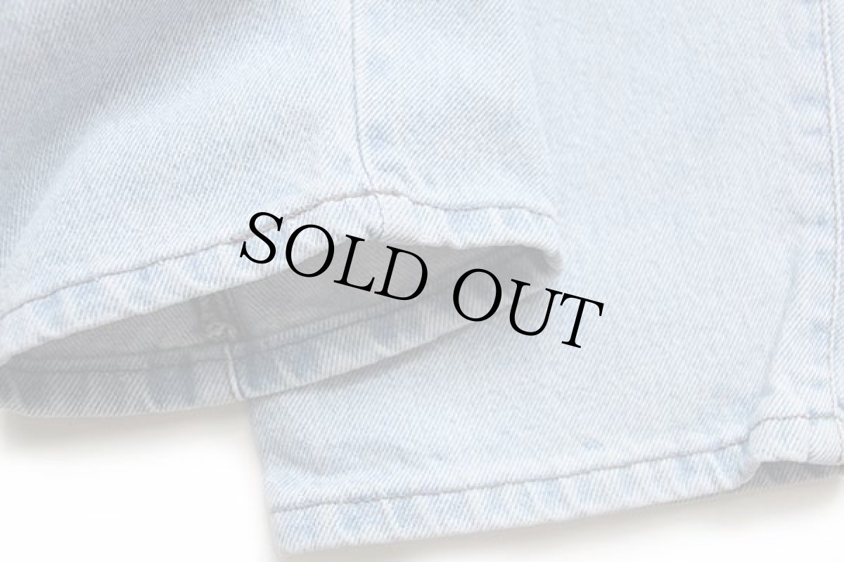 画像8: 90s USA製 Levi'sリーバイス 902 デニムパンツ アイスブルー 18 (8)