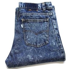 画像1: 80s USA製 Levi'sリーバイス 550 ケミカルウォッシュ デニムパンツ w31 L30★アシッド (1)